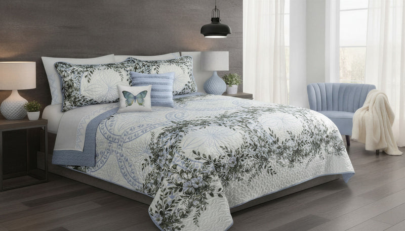 King Size 3-Piece Reversible Quilt Set 