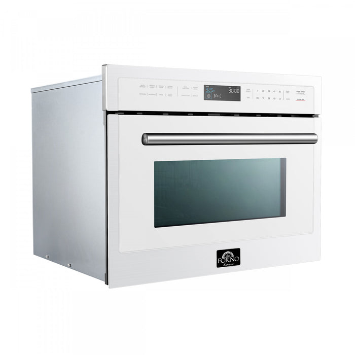 Forno Oliena Espresso White 24-Inch Built-In Microwave, 1.6 Cu.Ft. - FMWDR3093-24WHT
