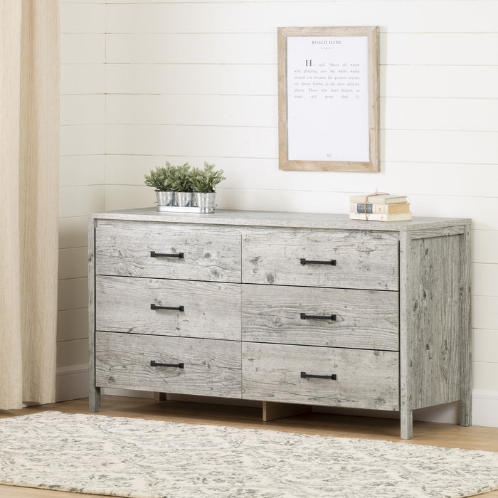 Gravity 6-drawer Dresser - Seaside Pine 