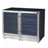 Forno Gemello 48" Side-by-Side Wine and Beverage Cooler in Stainless Steel, 9.6 cu. ft.- FWCDR6699-48S | Refroidisseur a vin et a boissons Gemello de 48" cote a cote en acier inoxydable, 9,6 pi³ - FWCDR6699-48S