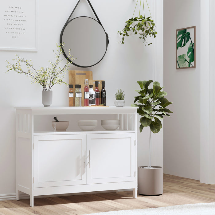 HOMCOM Kitchen Sideboard, Buffet Cabinet, Wooden Storage Console Table