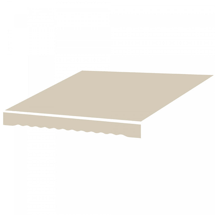 Outsunny 9'x8' Retractable Awning Fabric Replacement Outdoor Awning Cover