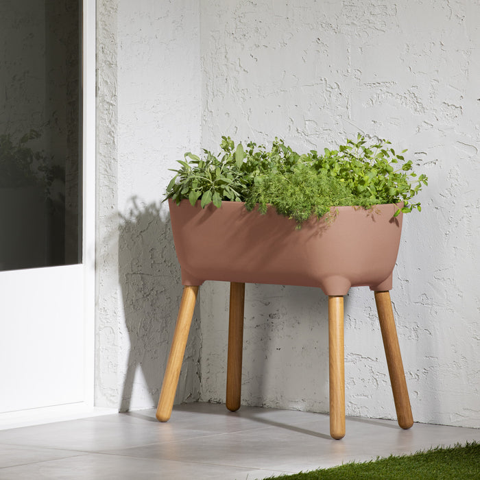 Dalya Raised Planter - Burnt Orange