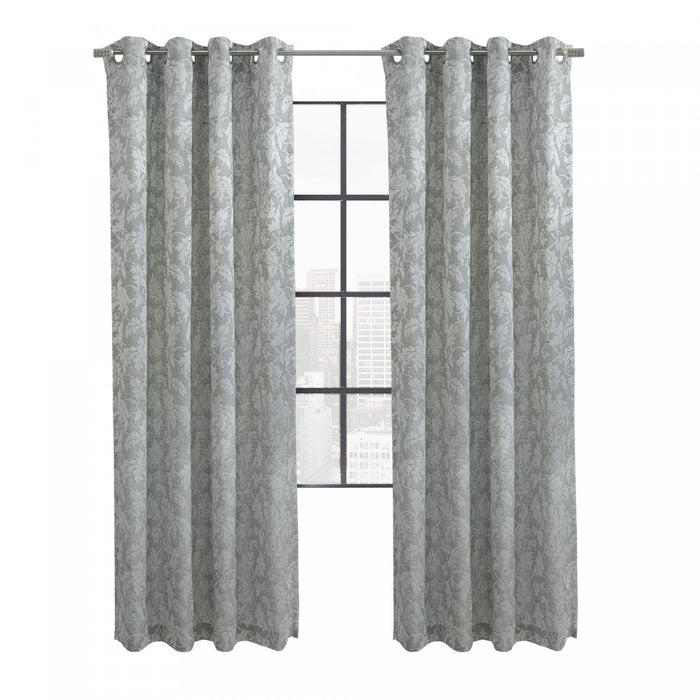 Habitat Valencia Grey Light Filtering Grommet Curtain Panel - 52 x 95