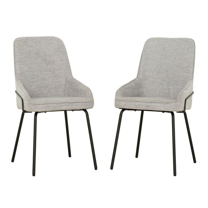 Thora Taupe Upholstered Accent Dining Chair (Set of 2)