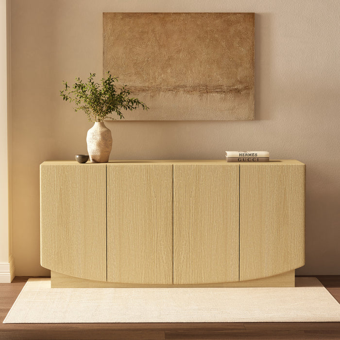 Ardea Contemporary 60\" Sideboard in Natural Oak Buffet