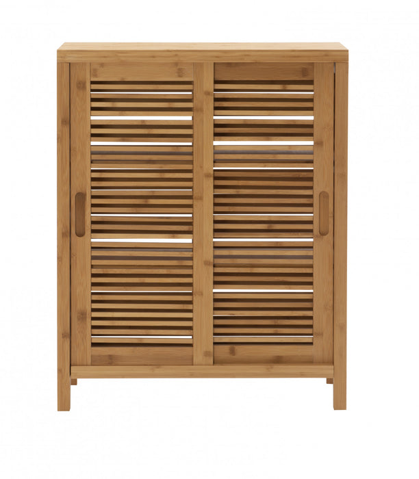 Bracken Bamboo 2-Door Floor Accent Cabinet - Natural