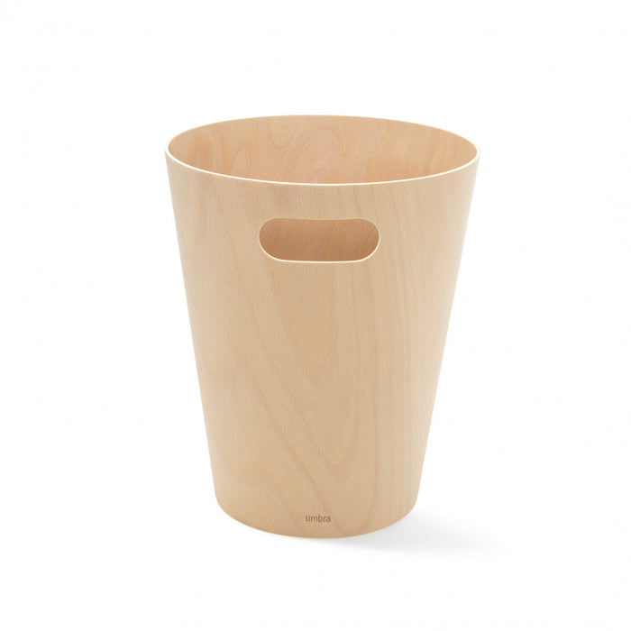 Umbra Woodrow Garbage Bin Trash Can - Natural