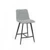 Corbin Mid Grey Upholstered Bar Stool (Set of 2) | Tabouret de bar Corbin rembourre gris moyen (ens. de 2)