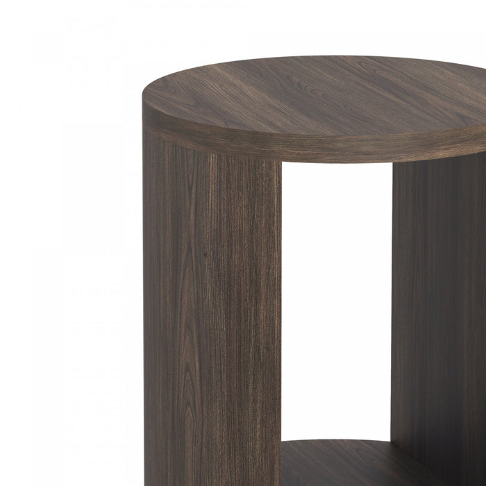 Alure Contemporary 20\" End Table in Walnut