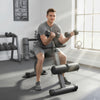 Soozier Roman Chair, Foldable Hyperextension Bench, Silver Tone
