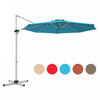 Costway 11' Patio Cantilever Offset Umbrella 360 degrees Rotation Aluminum Tilt Turquoise
