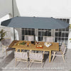 Costway 13 FT Large Patio Umbrella Outdoor Double-Sided Table Market Umbrella for Garden Gray