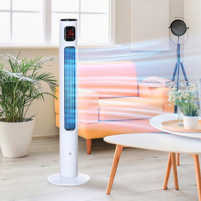 Homcom 46\" Tower Fan With 3 Speed And 12h Timer