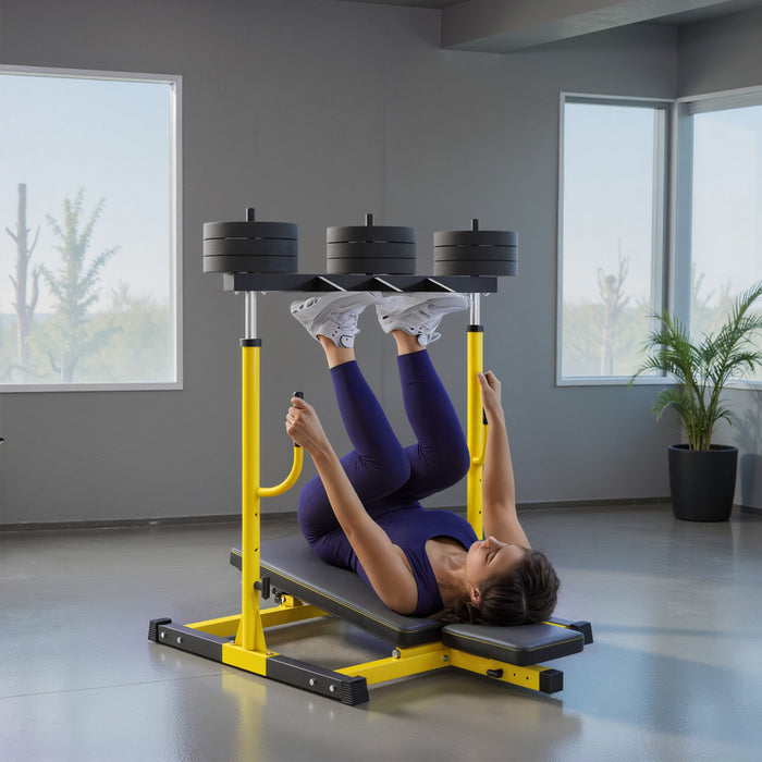Soozier Adjustable Leg Extension and Curl Machine, 660LBS Capacity