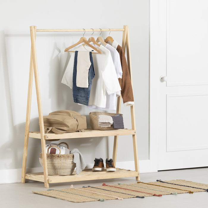 Sweedi Kids Wooden Clothes Rack - Natural