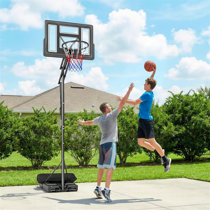 Soozier Basketball Hoop Outdoor, 7.7 FT to 10 FT, Portable Basketball Goal