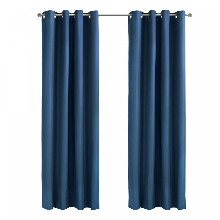Thermaplus Alpine Navy Blackout Grommet Curtain Panel - 52 x 84