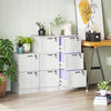 HOMCOM Office File Cabinet with 3 Drawers, Vertical Filing Cabinet, White