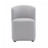 Hearth Contemporary Modern Upholstered Side Chair in Light Gray | Chaise d’appoint contemporaine moderne Hearth, rembourree, gris clair