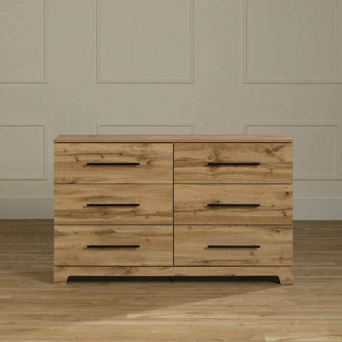 Barcelo 6-Drawer Dresser Nordik Oak - South Shore