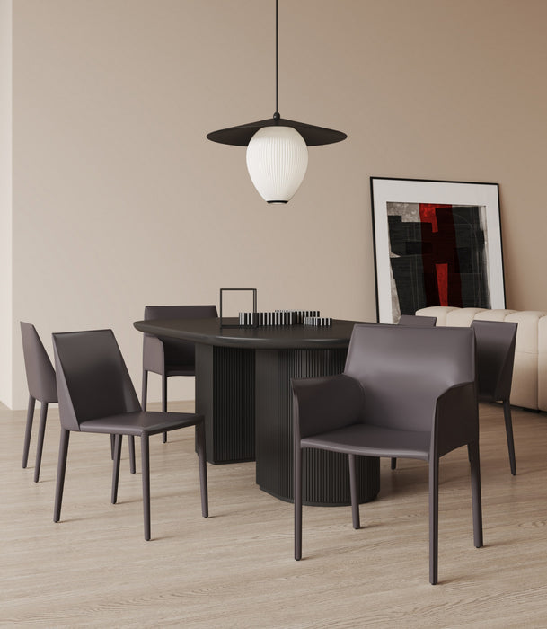 Paris Modern 6-Piece Dining Chair Set in Gray