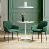 HOMCOM Dining Chairs Set of 2, Upholstered Accent Chairs with Metal Legs