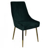 Callan Forest Green Velvet Accent Dining Chair (Set of 2) | Chaise d'appoint de salle a manger Callan en velours vert foret (ens. de 2)