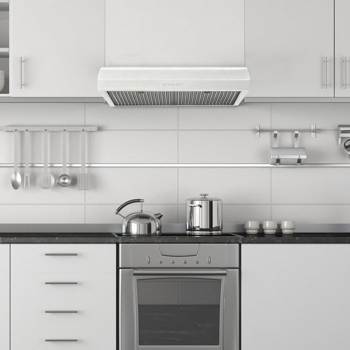 Hauslane  Chef 30-in Convertible White Undercabinet Range Hood