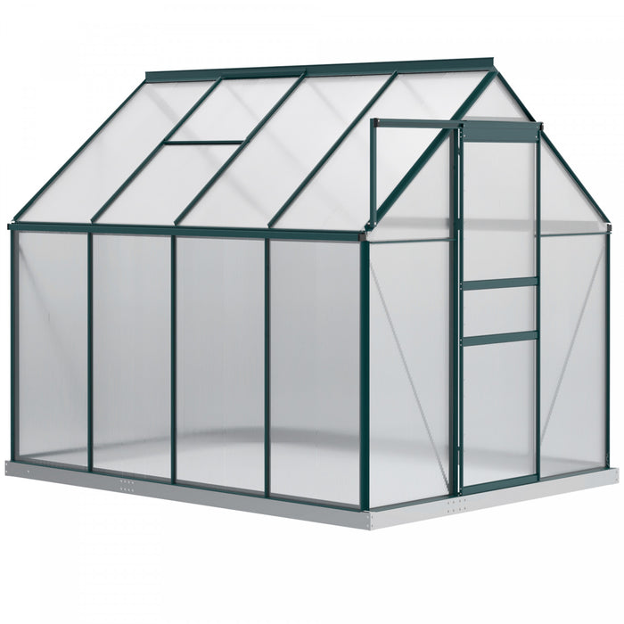 Outsunny 6' X 8' X 6.5' Polycarbonate Greenhouse Walk-in Green House
