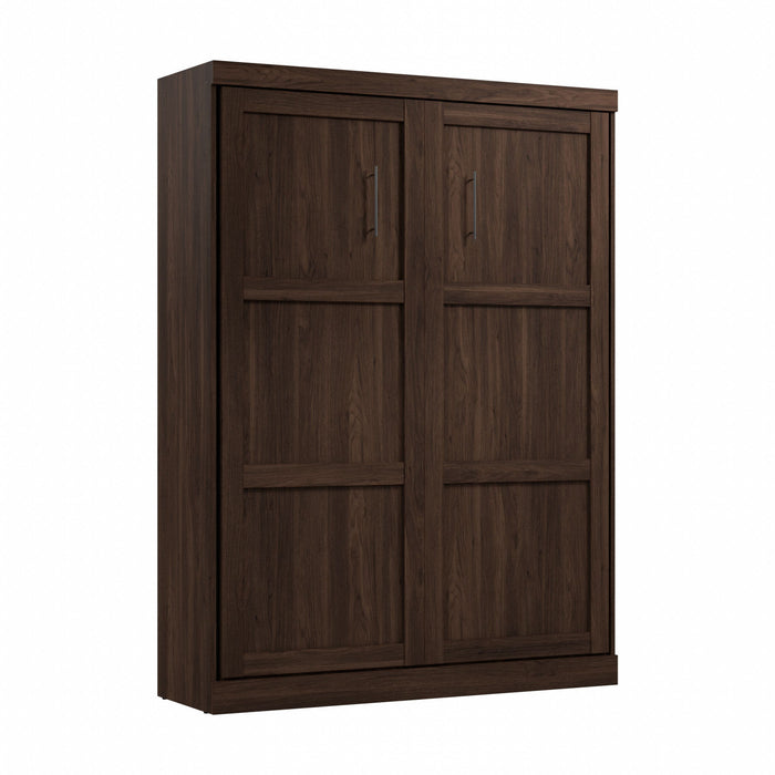 Bestar Pur 65\" Queen Murphy Bed - Black Walnut