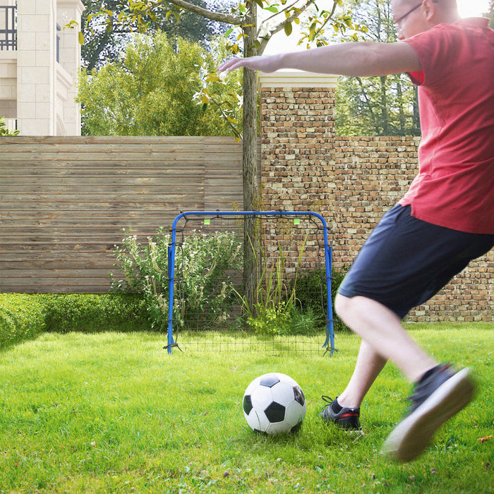 Soozier Volleyball Rebounder Net, Adjustable Soccer Rebounder, Blue