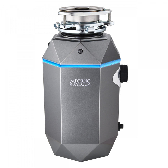 BrightDIAMOND 1HP Quietest Waste Disposer, LED Cabinet Light, Corded & Air Switch, Black Onxy - WDD100TA1BO Food Disposer