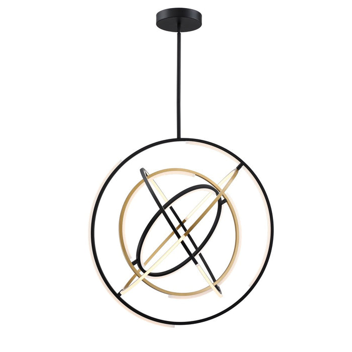 Trilogy Collection 32\" Integrated LED Pendant - Black & Gold