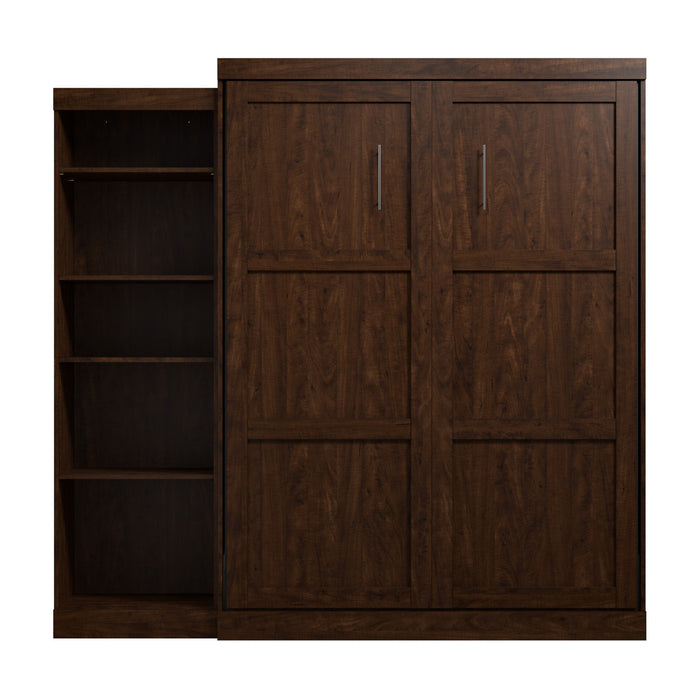 Bestar Pur Queen Murphy Bed with Storage Unit 90-Inch Wall Bed