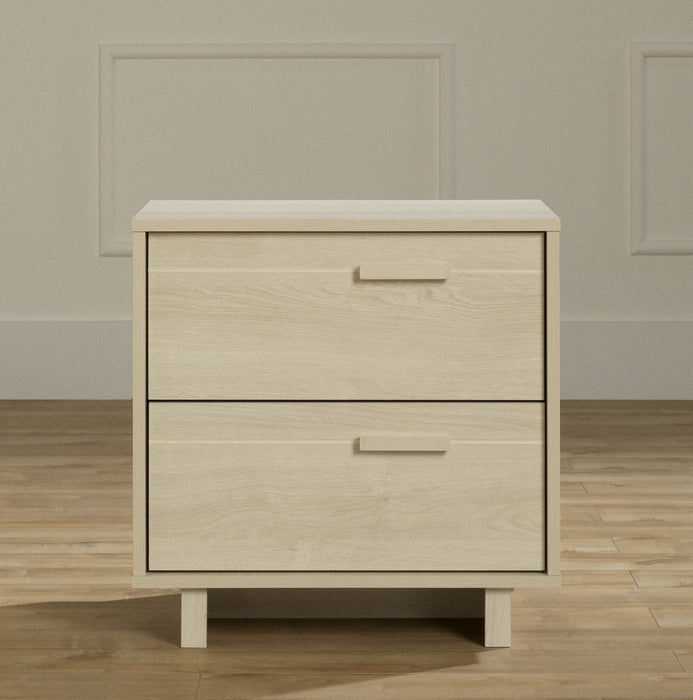 Noah 2-Drawer Nightstand Bleached Oak - South Shore