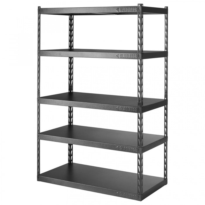 Gladiator 48\" Wide EZ Connect Rack with Five 24\" Deep Shelves - Hammered Granite