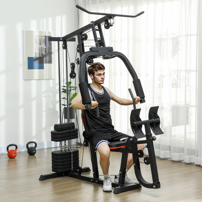 Soozier Multi-functional Home Gym Workout Equipment With Leg Press Machine