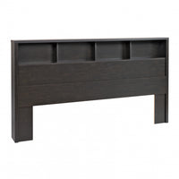 District King Headboard - Washed Black