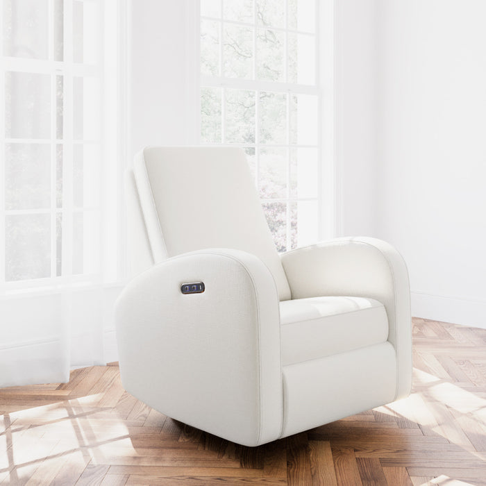 Storkcraft Santa Monica Power Recliner - Ivory Basketweave