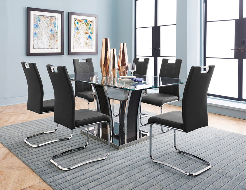 Paladin II Dining Chair, Grey Fabric (set Of 2) 