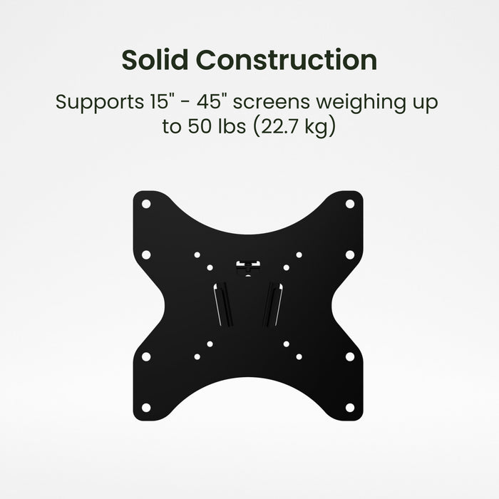 KANTO LF100 TV Flush Mount Black - Small TV Up To 40\" Tv Mount