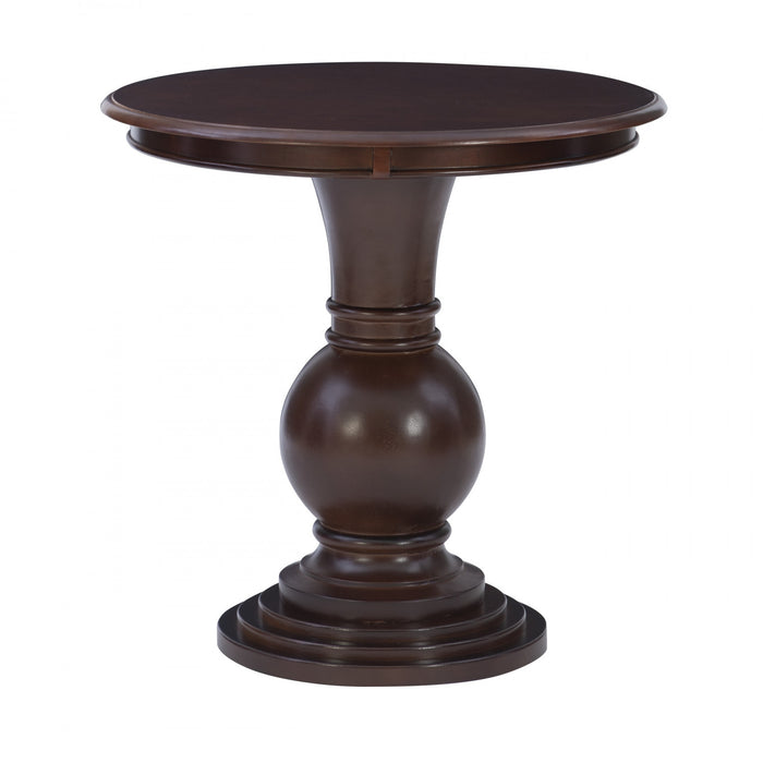 Amelia Round End Table - Espresso