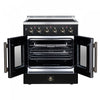 Galiano 30 Inch French Door Electric Range, 4 radiant burners, 4.32 cu.ft., Black - FFSEL6917-30BLK | Cuisiniere electrique Galiano de 30 po avec portes francaises, 4 foyers, 4,32 pi³, noir – FFSEL6917-30BLK