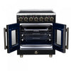 Forno Massimo 30 Inch French Door Electric range, 5 radiant burners, 4.32 cu.ft., Black - FFSEL6955-30BLK Electric Range | Cuisiniere electrique Massimo de 30 po a portes francaises, 5 foyers, 4,32 pi³, noir – FFSEL6955-30BLK