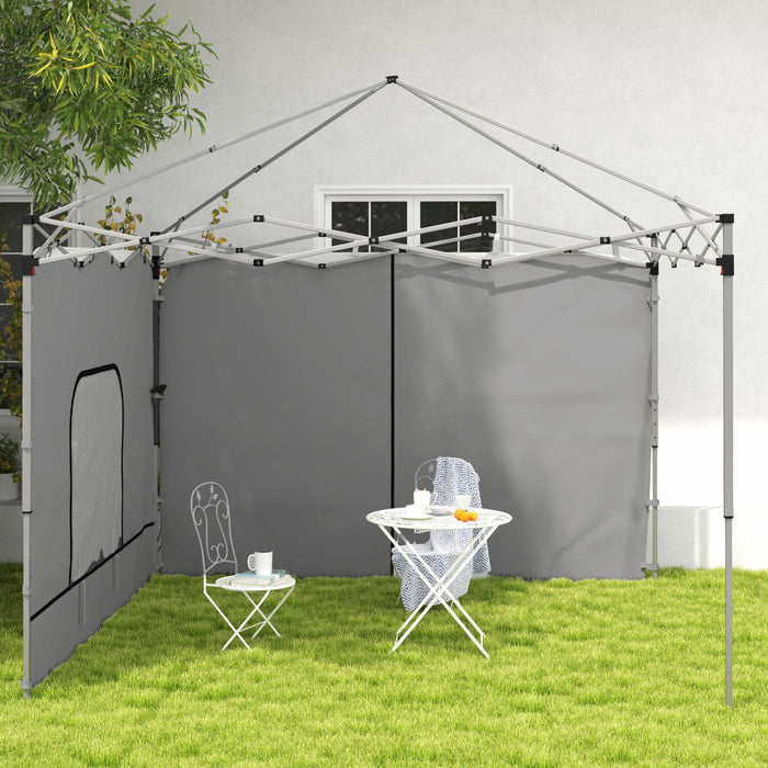 Outsunny Sidewall For 10 X 10 Ft Pop-up Canopies, 2 Pack Sidewall Only