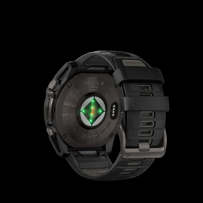 Garmin Fēnix 8 Solar Sapphire Smartwatch 51mm - Gps, Compass, Gyroscope And Barometric Altimeter 