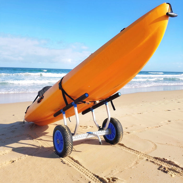 Soozier Kayak Cart with Adjustable Width and Large Wheels, Sky Blue