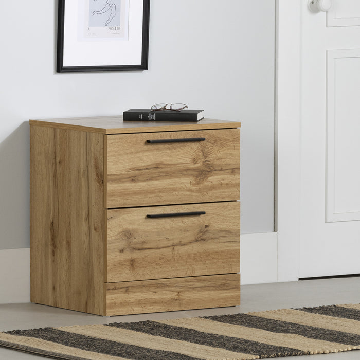 Step One Essential 2-drawer Nightstand - Nordik Oak 