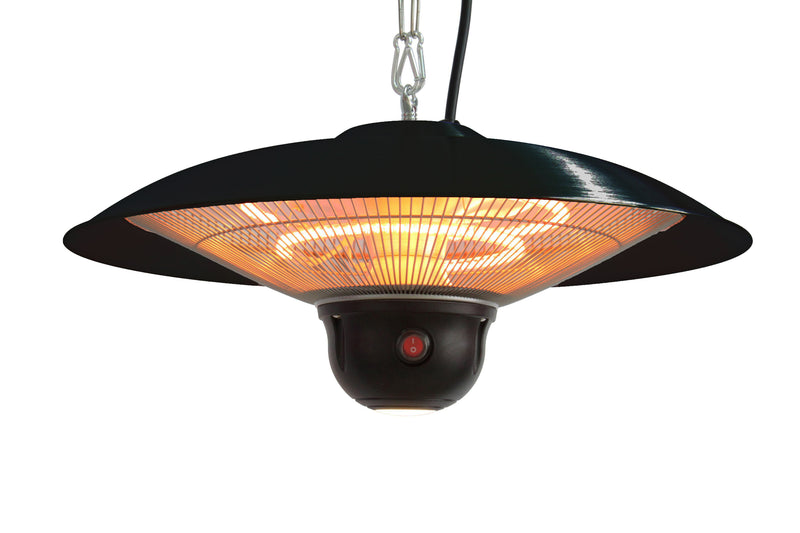 Energ+ Infrared Electric LED Hanging Patio Heater - HEA-21522 BLACK